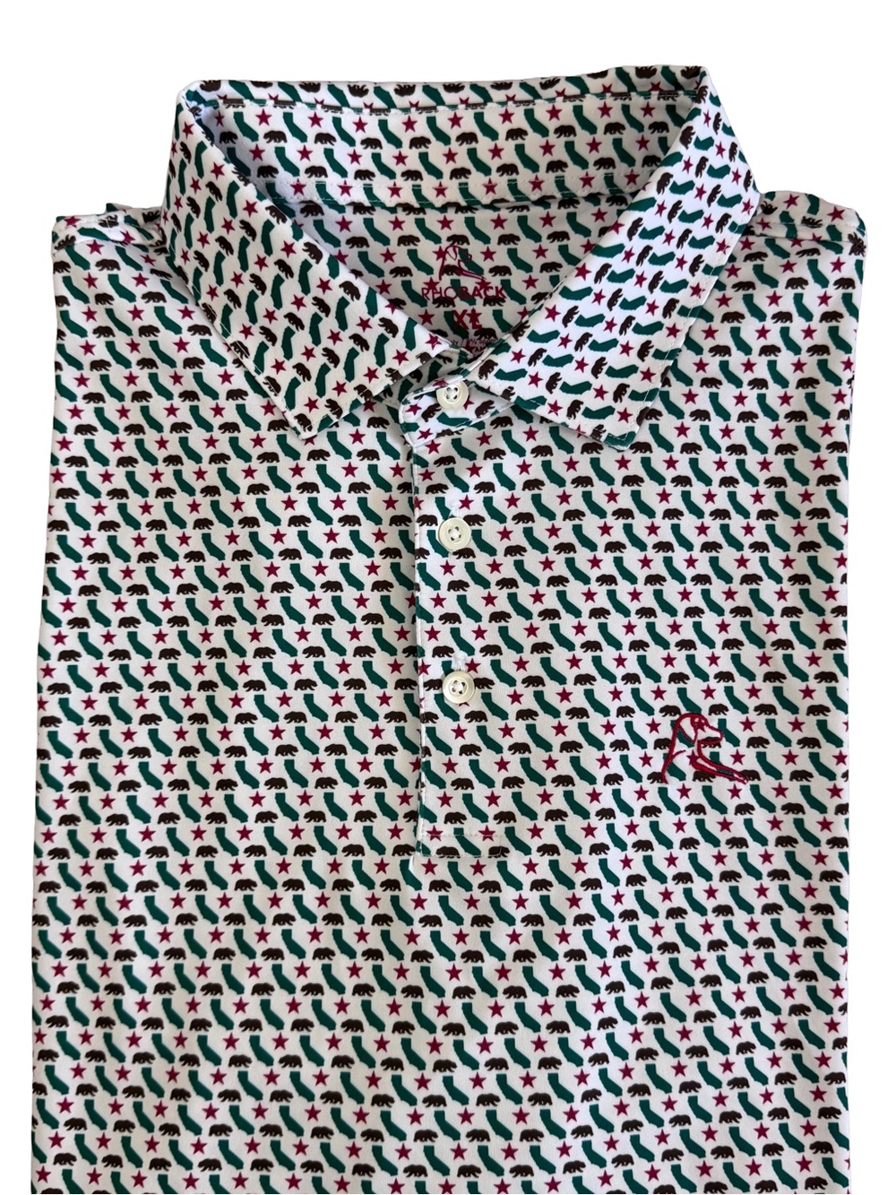 Rhoback California Republic Polo Golf Performance